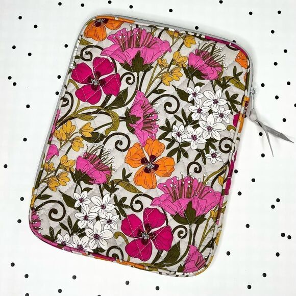 🌺 Vera Bradley 🌺 I-pad mini laptop case sleeve bag floral padded zipper - Picture 2 of 6